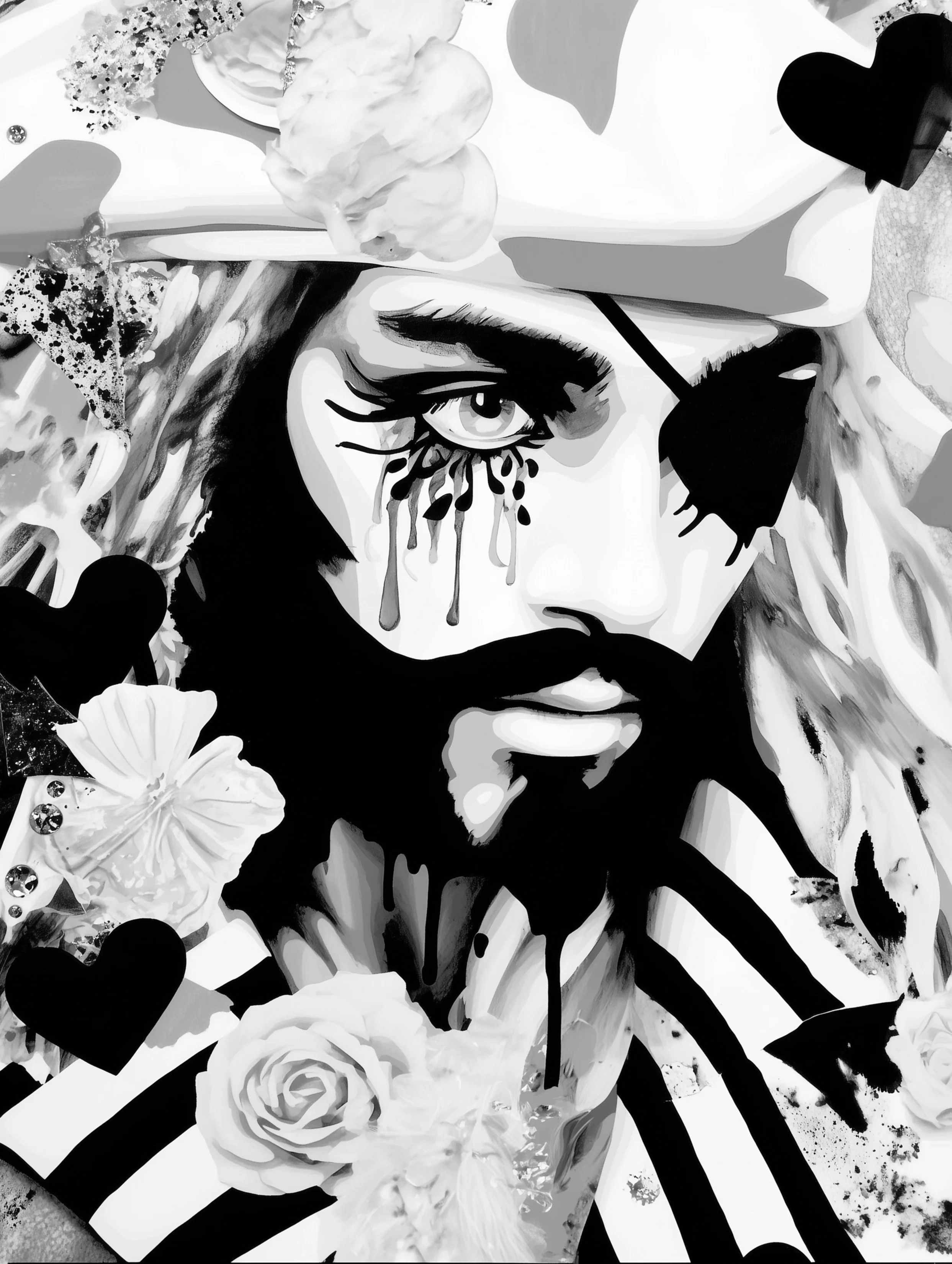 Free printable pirate coloring pages for adults featuring a crying pirate coloring page